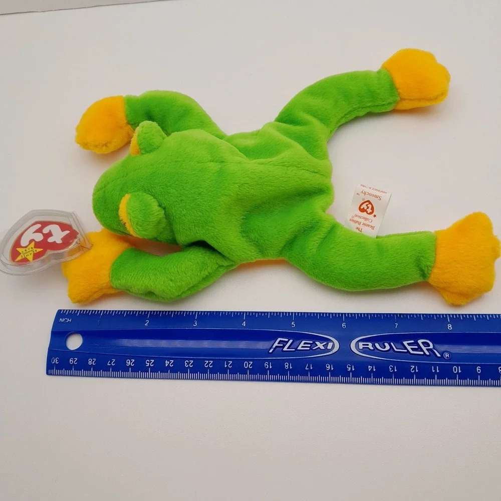 Ty Beanie Baby - SMOOCHY the Frog (8 Inch) NEW MWMTs Plush Stuffed Animal Toy
